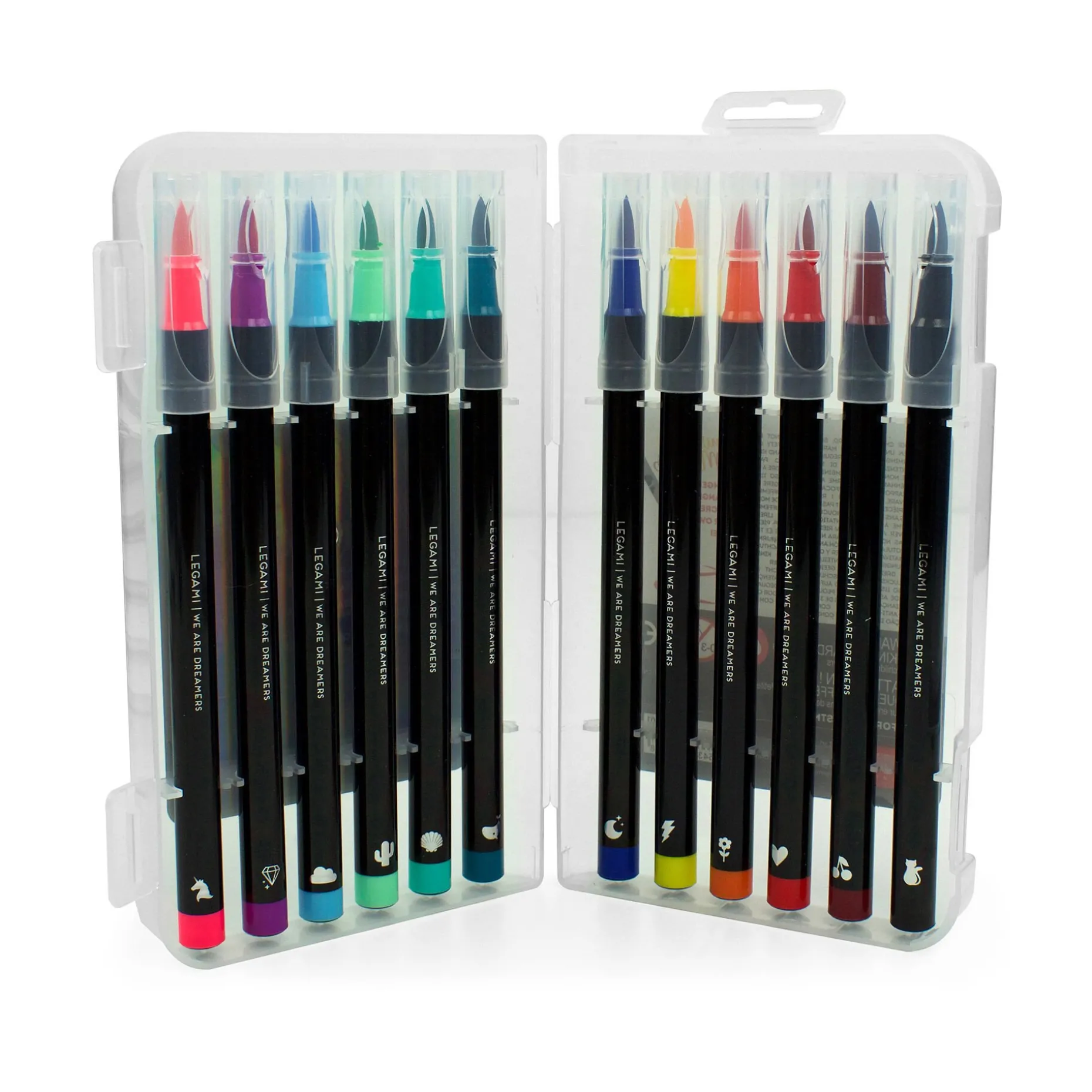 Set de 12 Feutres à Pointe Pinceau - Brush Markers