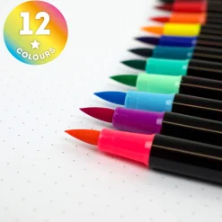Set de 12 Feutres à Pointe Pinceau - Brush Markers