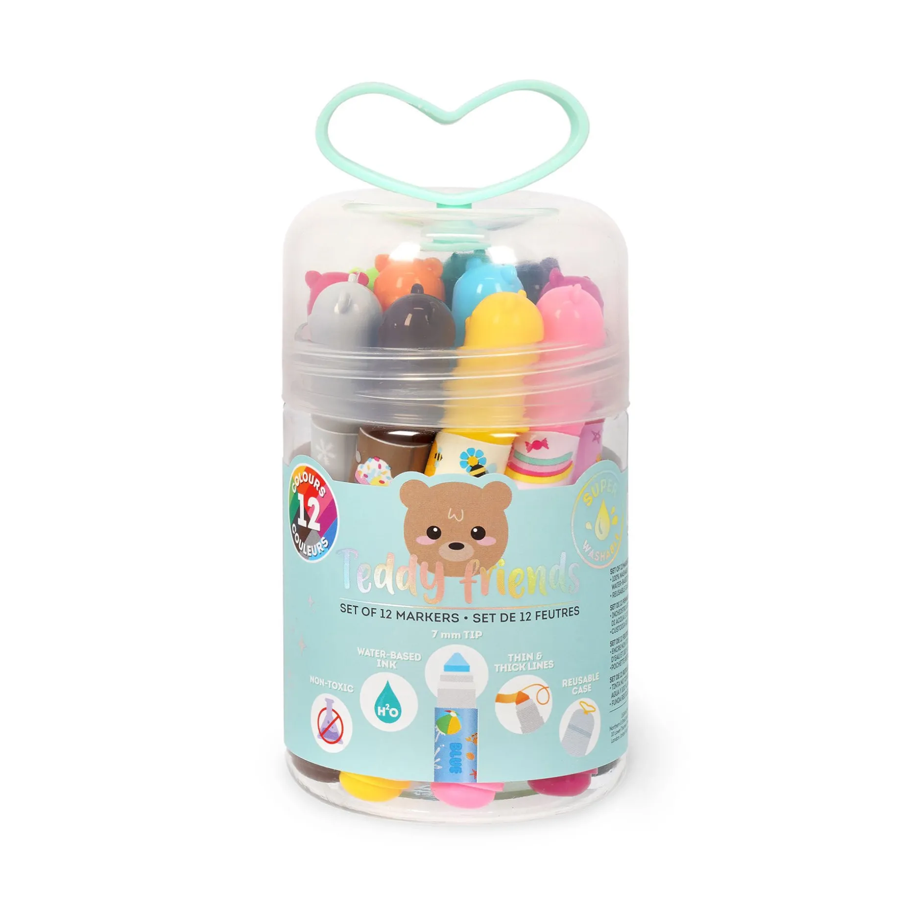 Set de 12 Feutres - Teddy Friends