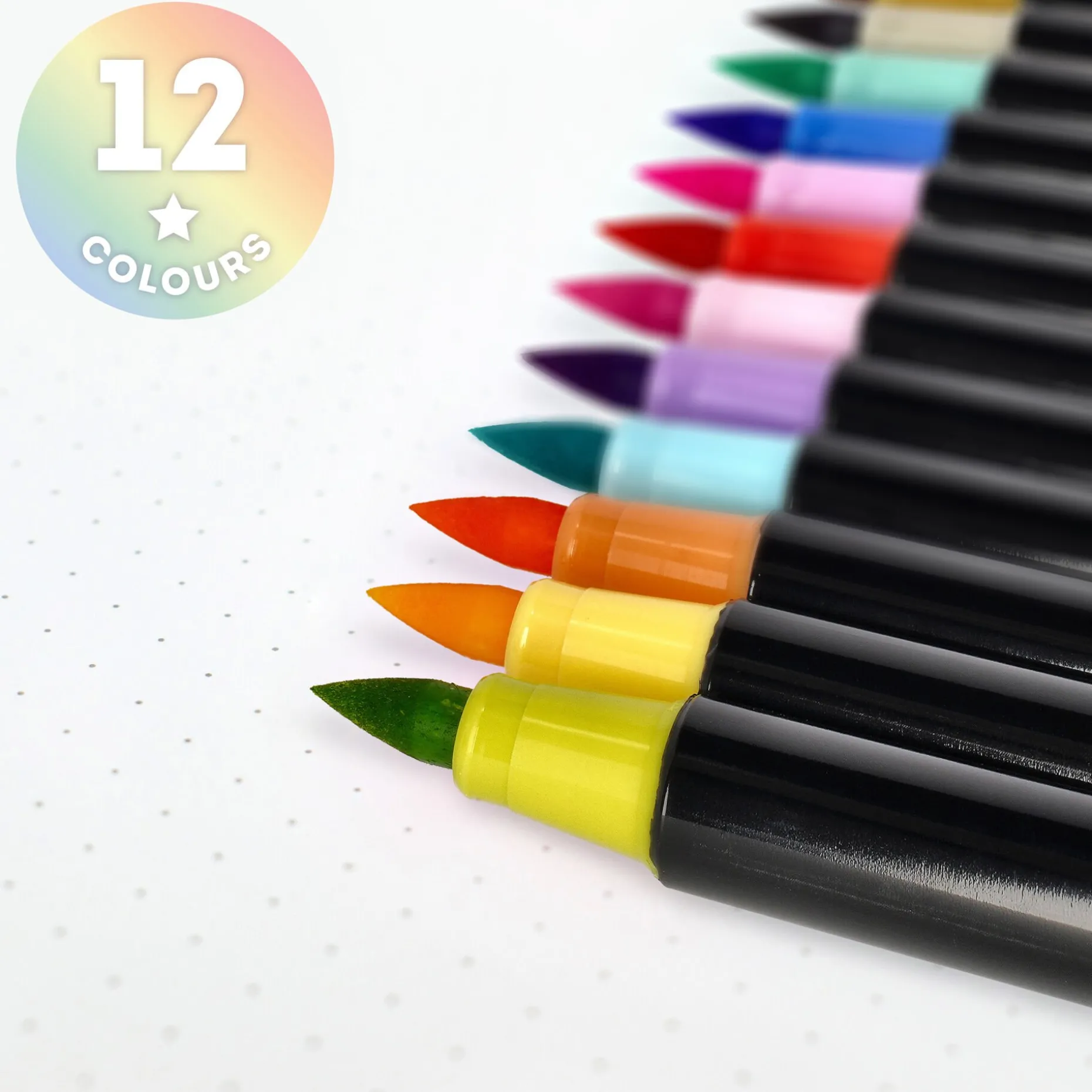 Set de 12 Feutres Pinceaux - Brush Markers