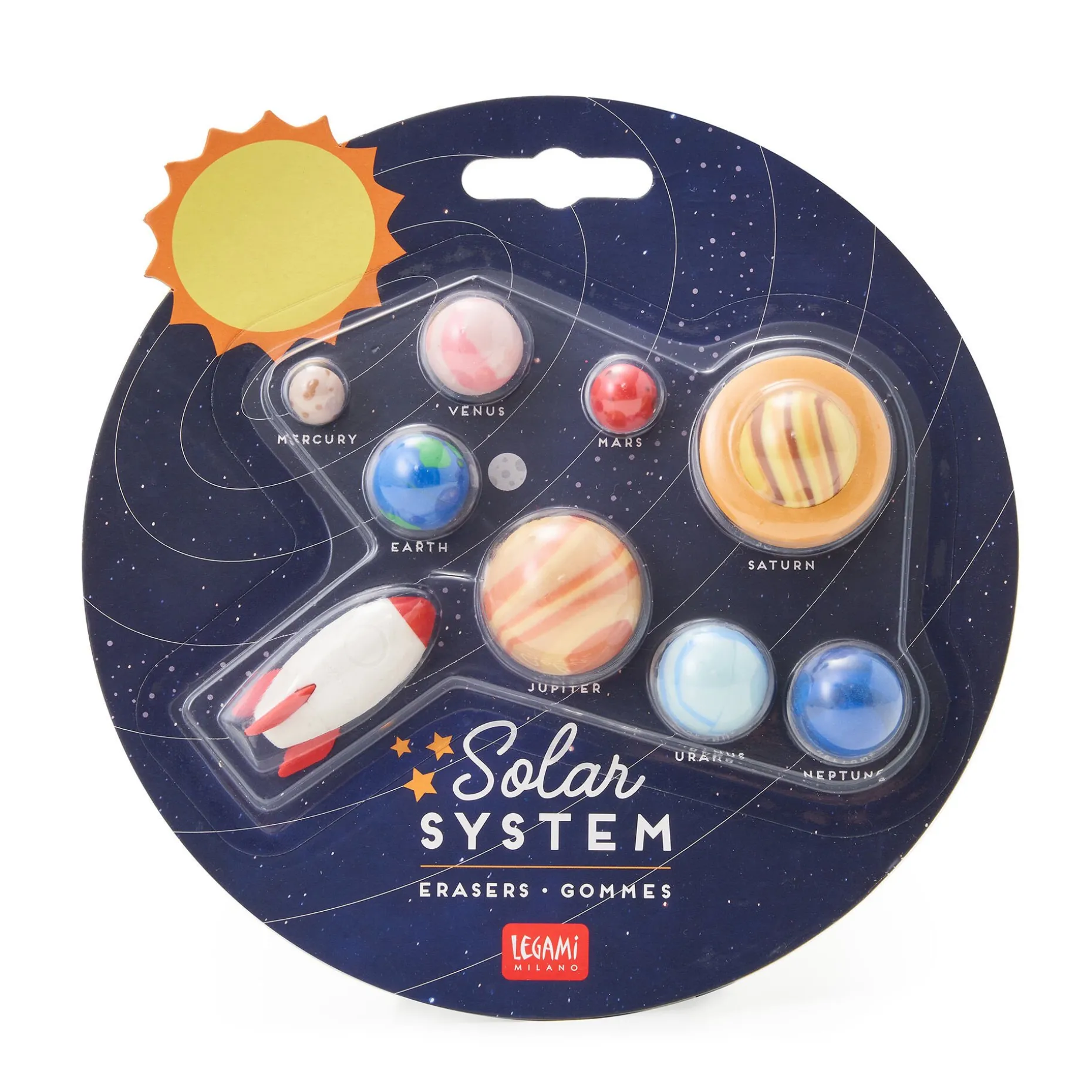 Set de 9 Gommes - Solar System