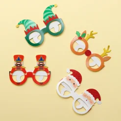 Set de 8 Paires de Lunettes de Noël en Papier