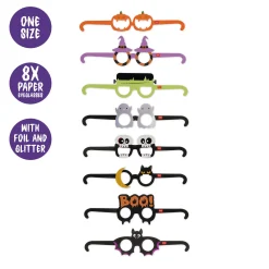 Set de 8 Paires de Lunettes en Papier