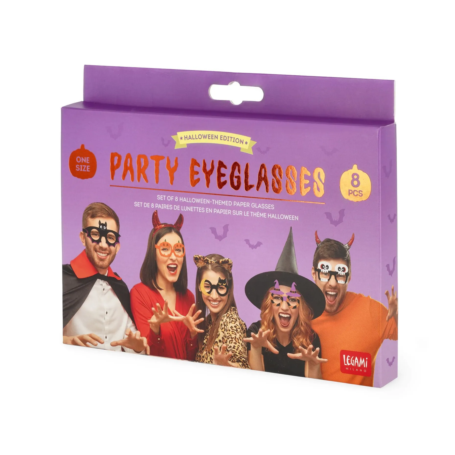 Set de 8 Paires de Lunettes en Papier