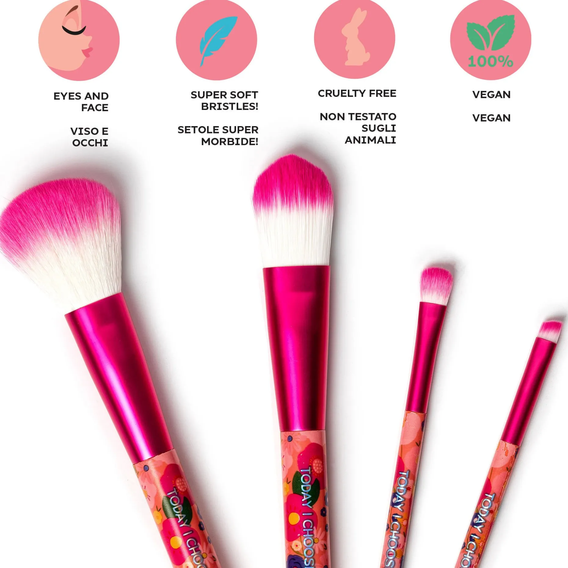 Set de 4 Pinceaux de Maquillage - Oh My Glow !