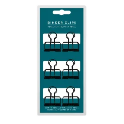 Set de 6 Pinces en Métal - Binder Clips