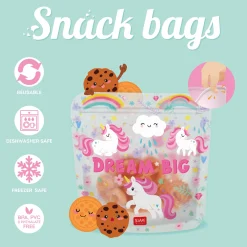 Set de 3 Pochettes pour Aliments - Snack Bags