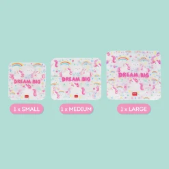 Set de 3 Pochettes pour Aliments - Snack Bags