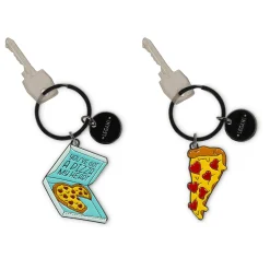 Set de 2 Porte-clés en Métal Émaillé - What A Key Ring!