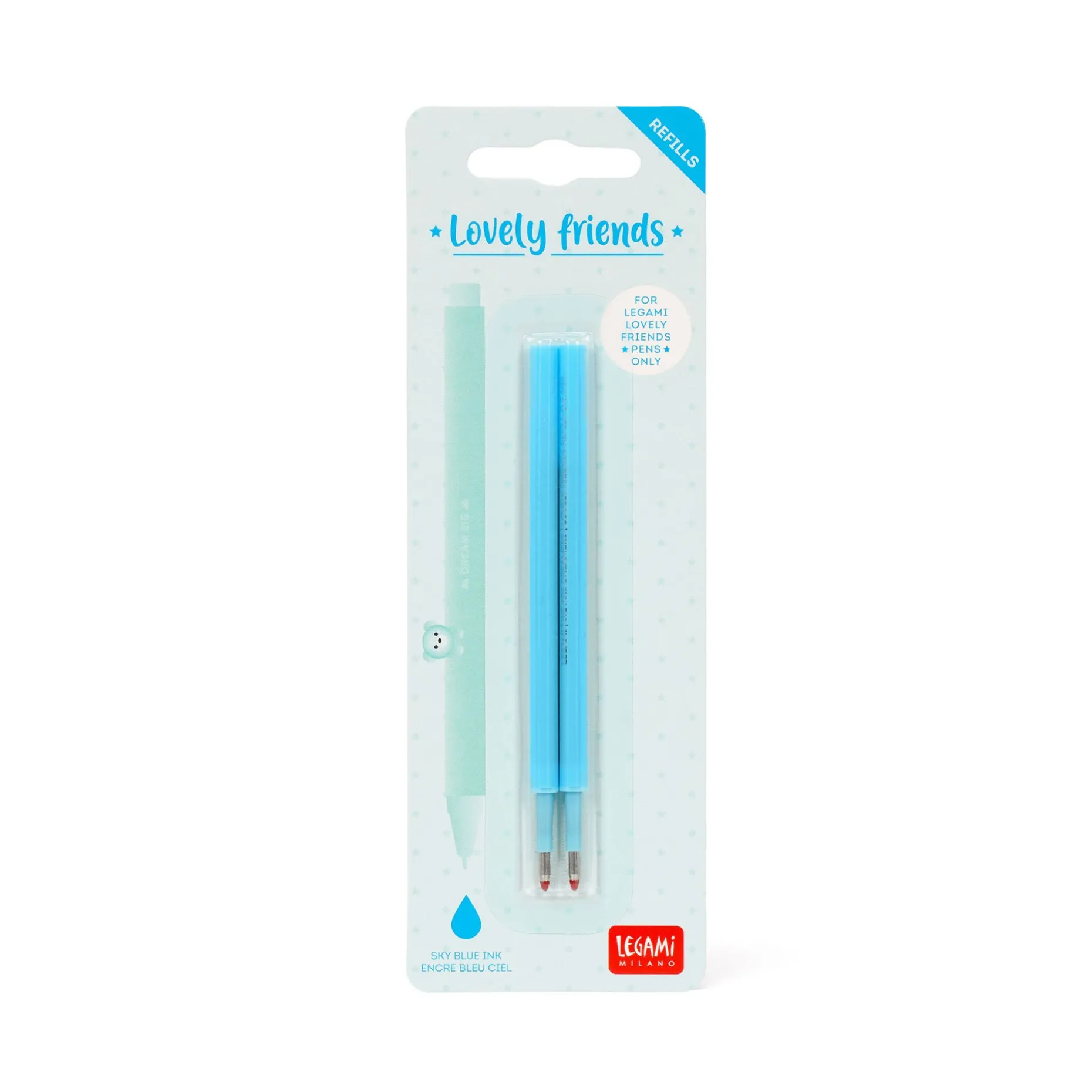 Set de 2 Recharges pour Stylo à Encre Gel - Lovely Friends