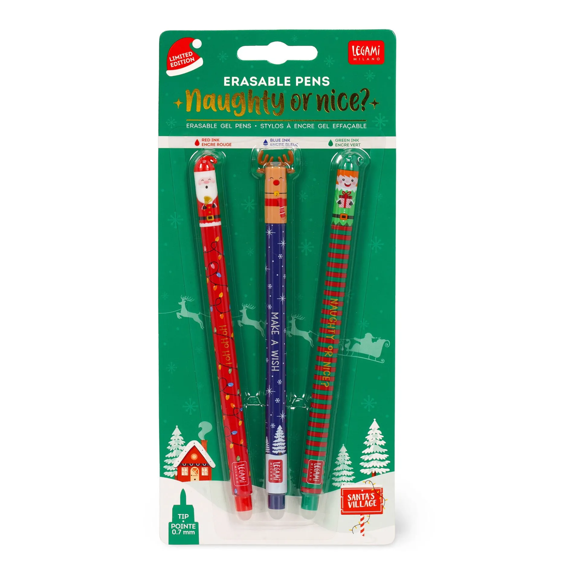 Set de 3 Stylos à Encre Gel Effaçable - Erasable Pen