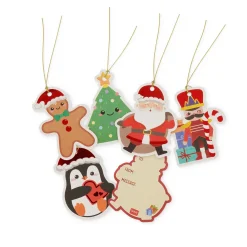 Set de 10 Étiquettes de Cadeau de Noël