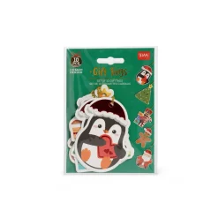 Set de 10 Étiquettes de Cadeau de Noël