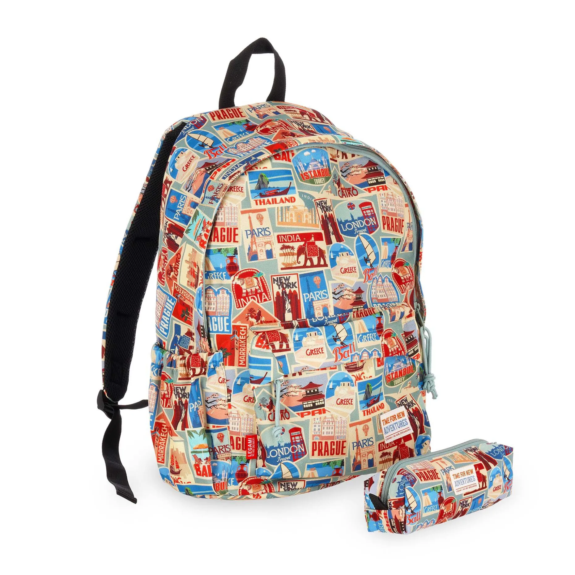Set Sac à Dos et Trousse Travel Stickers