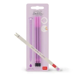 Set Stylo effaçable Bunny et recharge violette