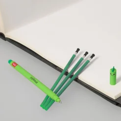 Set Stylo effaçable Dino et recharge verte