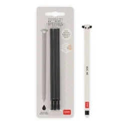 Set Stylo effaçable Panda et recharge noire