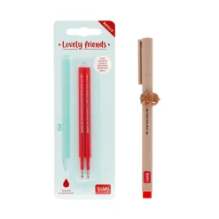 Set Stylo Lovely TeddyBear et Recharge Rouge