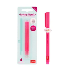 Set Stylo Lovely Unicorn et Recharge Rose Néon