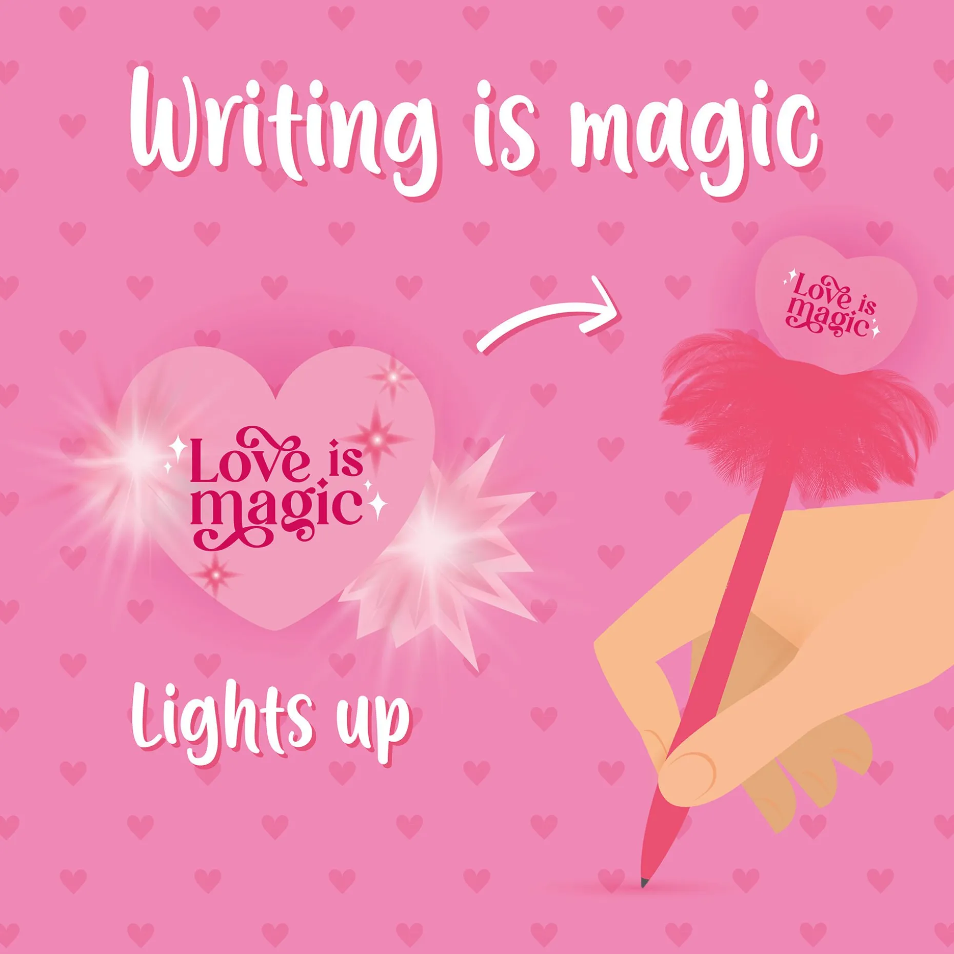 Stylo à Bille Lumineux - Writing is Magic