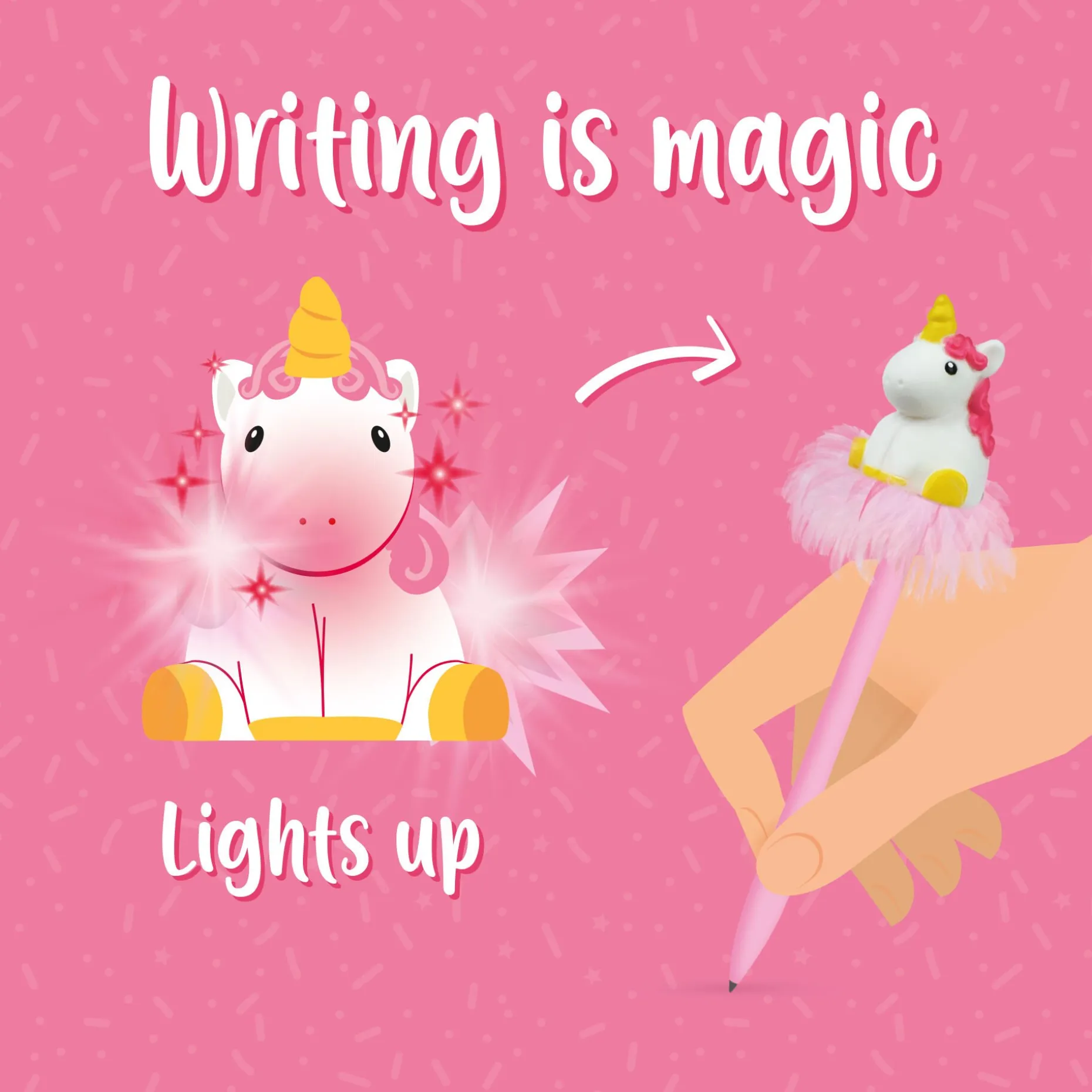 Stylo à Bille Lumineux - Writing is Magic