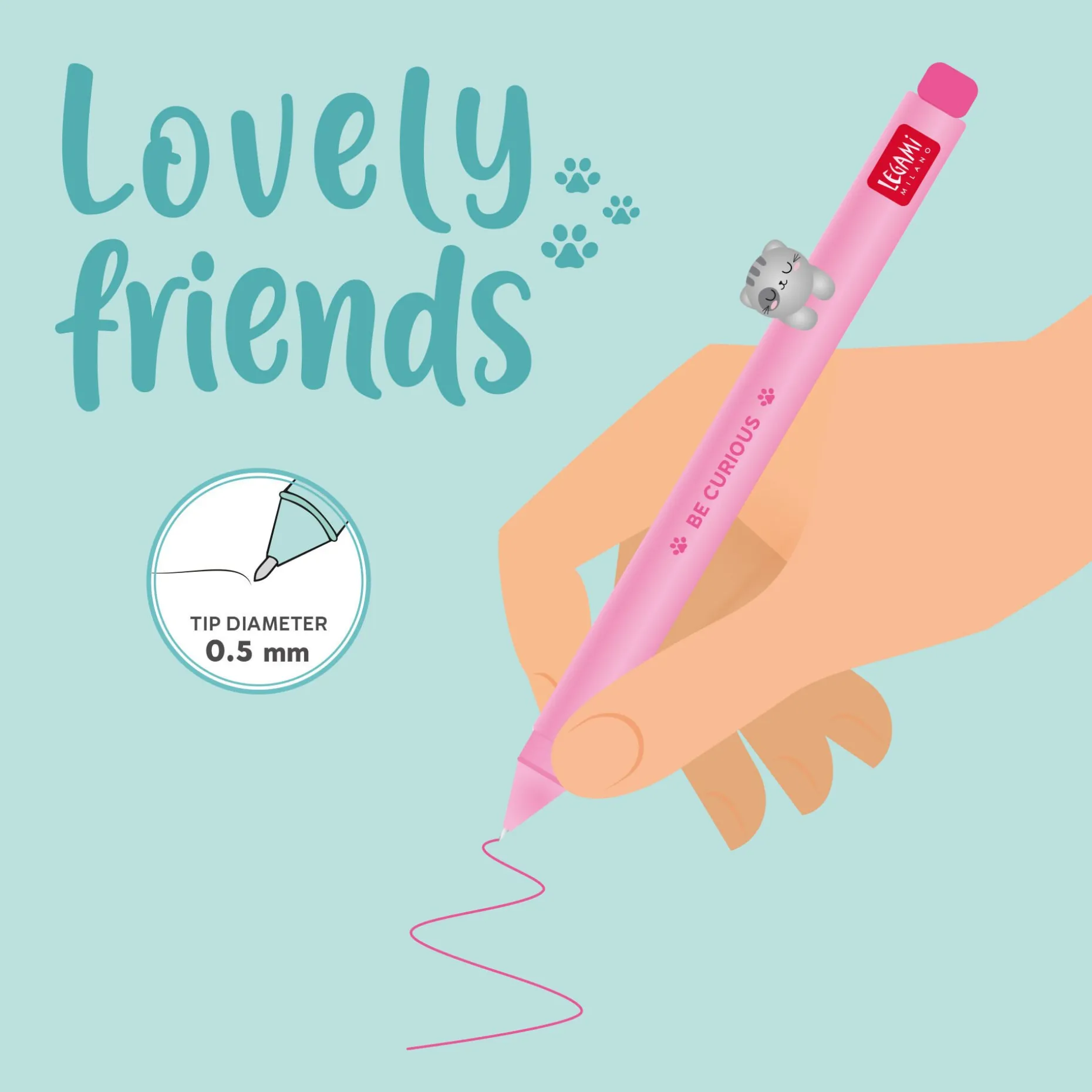 Stylo à Encre Gel - Lovely Friends