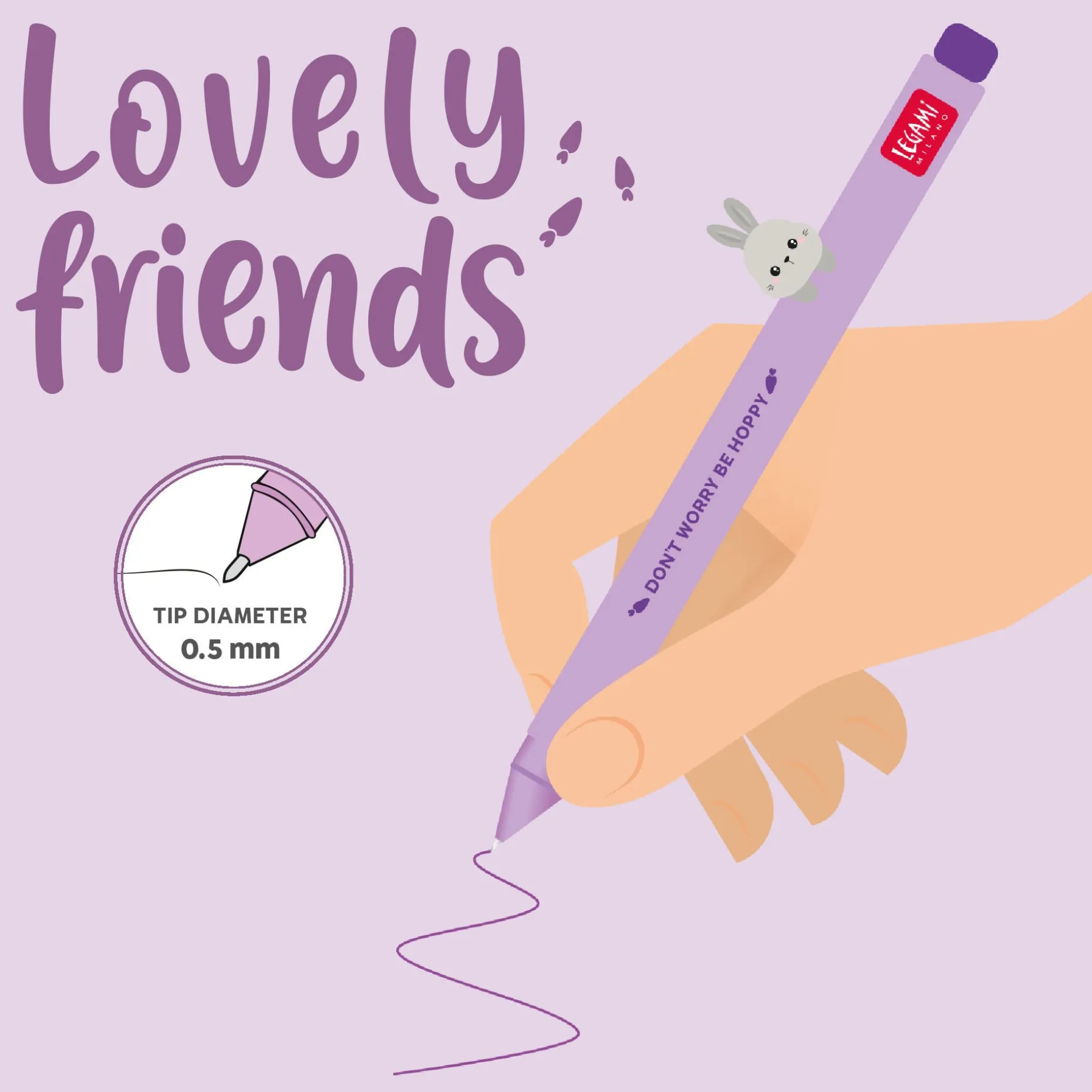 Stylo à Encre Gel - Lovely Friends