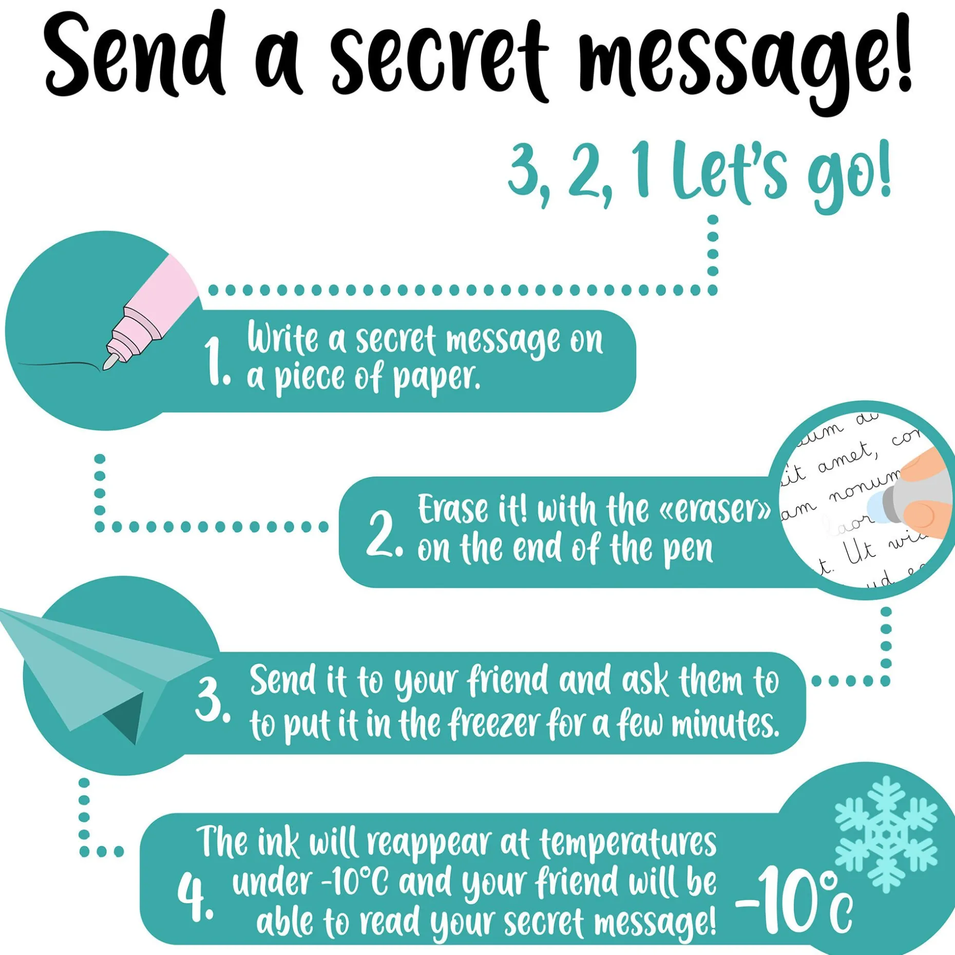 Stylo à Encre Gel Effaçable - Erasable Pen