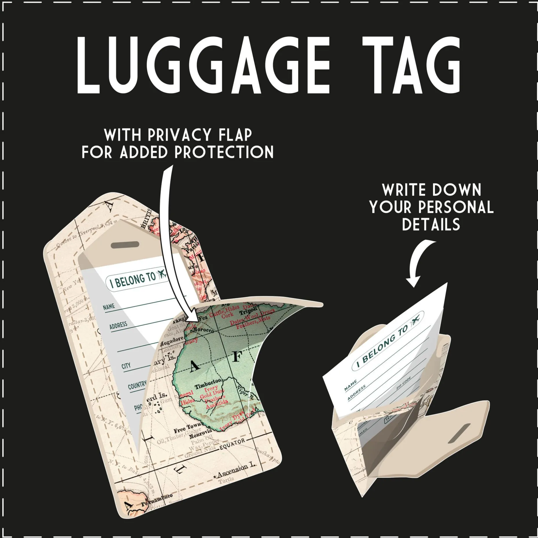 Étiquette de Bagage - Luggage Tag