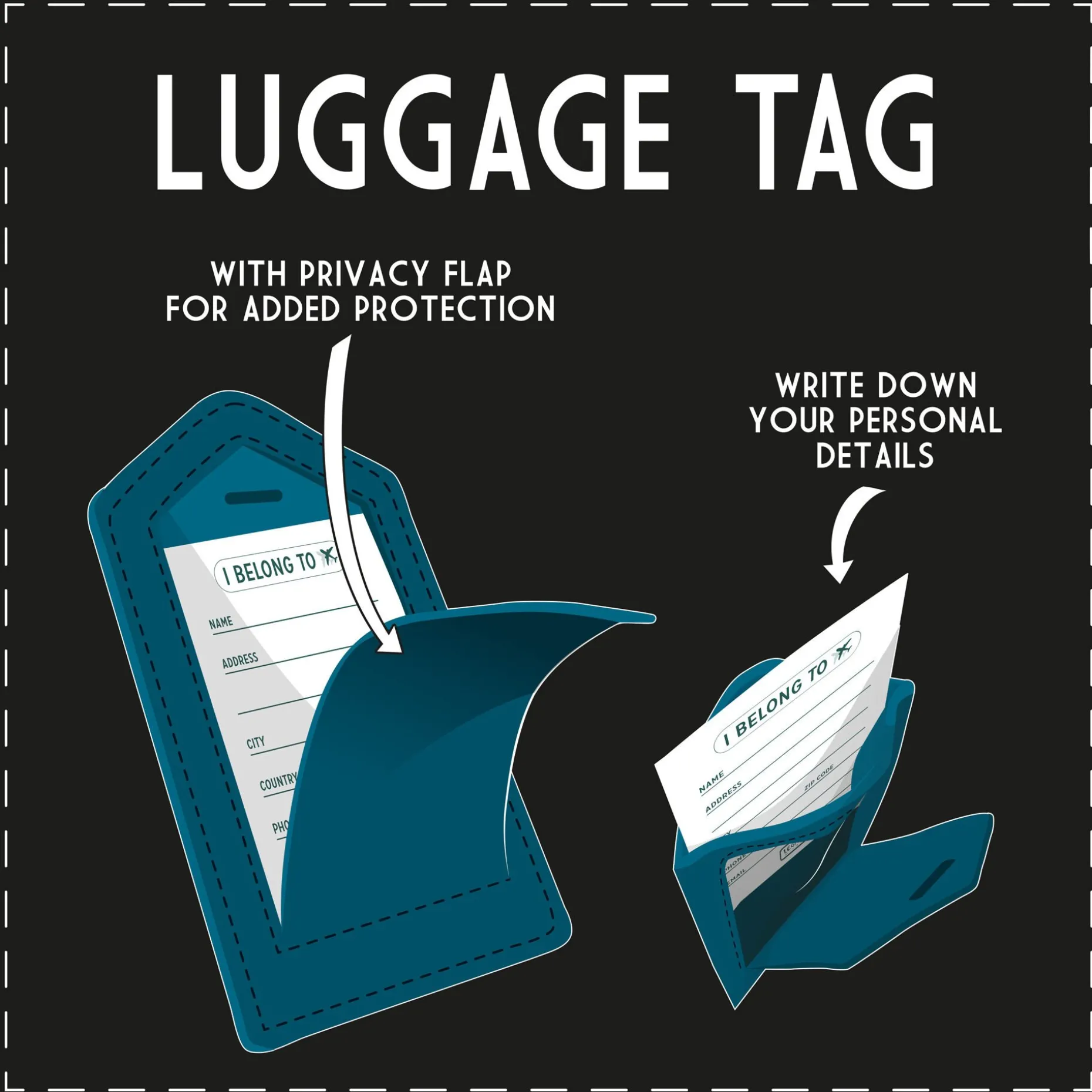 Étiquette de Bagage - Luggage Tag
