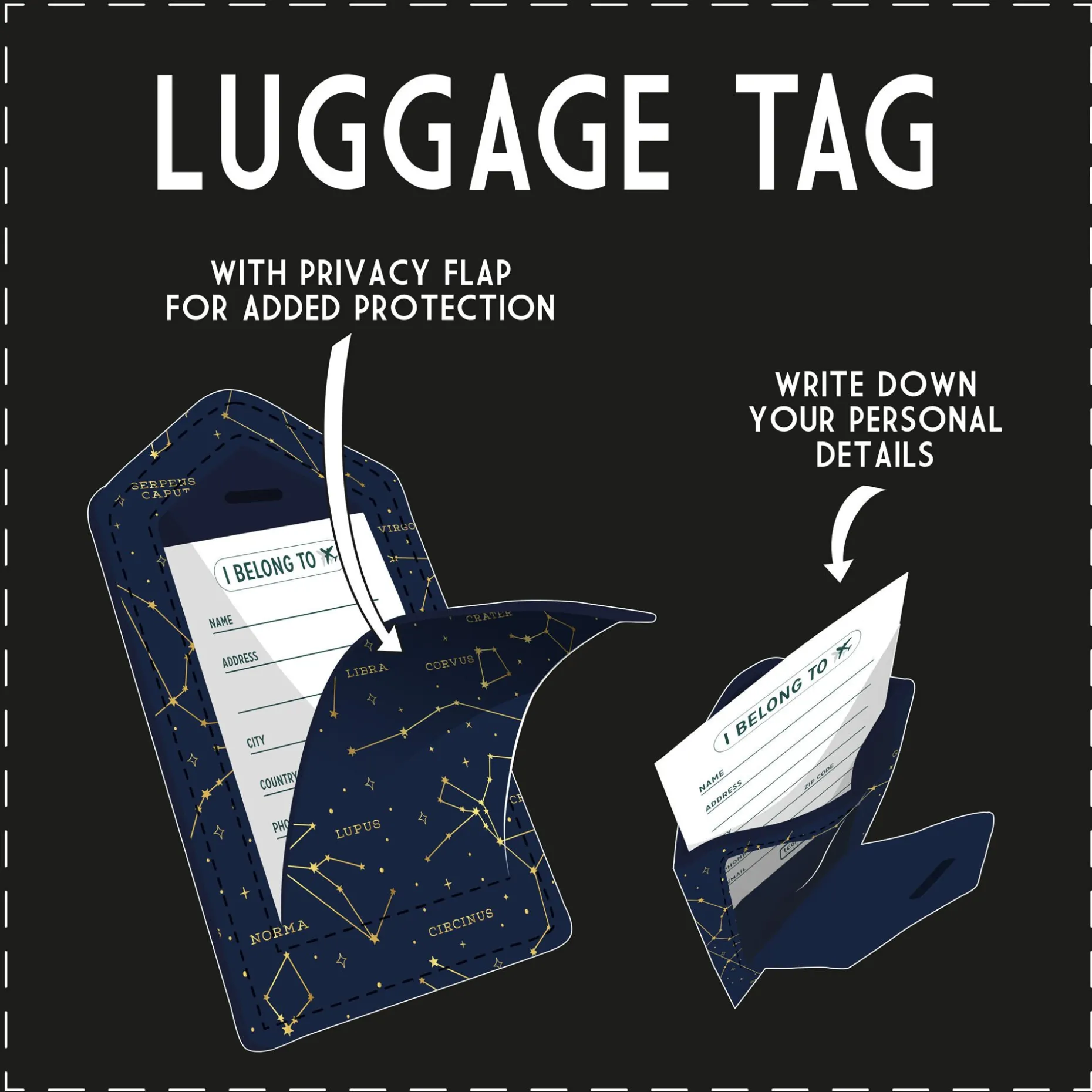 Étiquette de Bagage - Luggage Tag